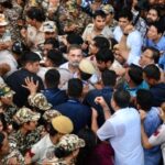 Rahul Gandhi leads protests at Janpath in New Delhi against CEC Gyanesh Kumar.